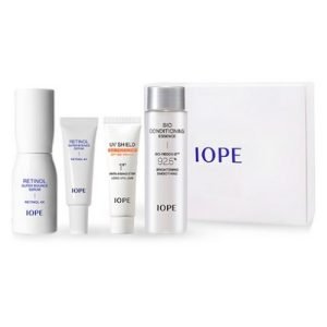 IOPE Retinol Super Bounce Serum 30ml Gift Set — advanced Korean retinol serum for elasticity, bounce, and wrinkle care in a premium anti-aging skincare set