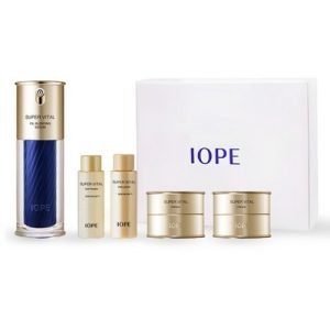 IOPE Super Vital Oil Blending Serum Set — dual-layer Korean anti-aging serum with oil and essence for radiant, firm, and deeply nourished skin