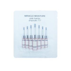 OHUI Miracle Moisture Pink Barrier Ampoule 777 – intensive hydrating ampoule for sensitive and dry skin in 1ml sachet