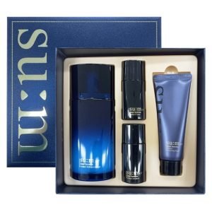 Подарочный набор SUM37 Dear Homme Perfect All-in-One Serum — многофункциональный мужской уход: сыворотка и очищающее средство для увлажнения, упругости и контроля себума