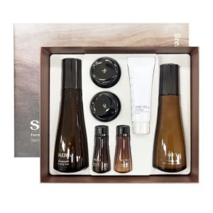 SUM37 Fermentalift 2pcs Gift Set featuring anti-aging toner and emulsion with fermented skincare benefits