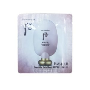 Саше The history of Whoo Gongjinhyang Mi Essential Sun Base — солнцезащитная база под макияж с осветляющим эффектом и SPF в удобном формате.